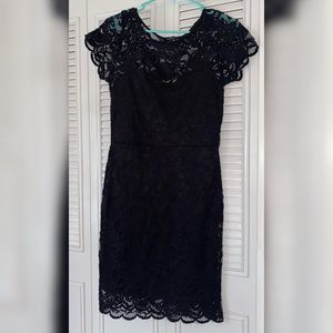 Black lace dress